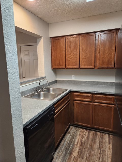 a kitchen with a sink and a dishwasher